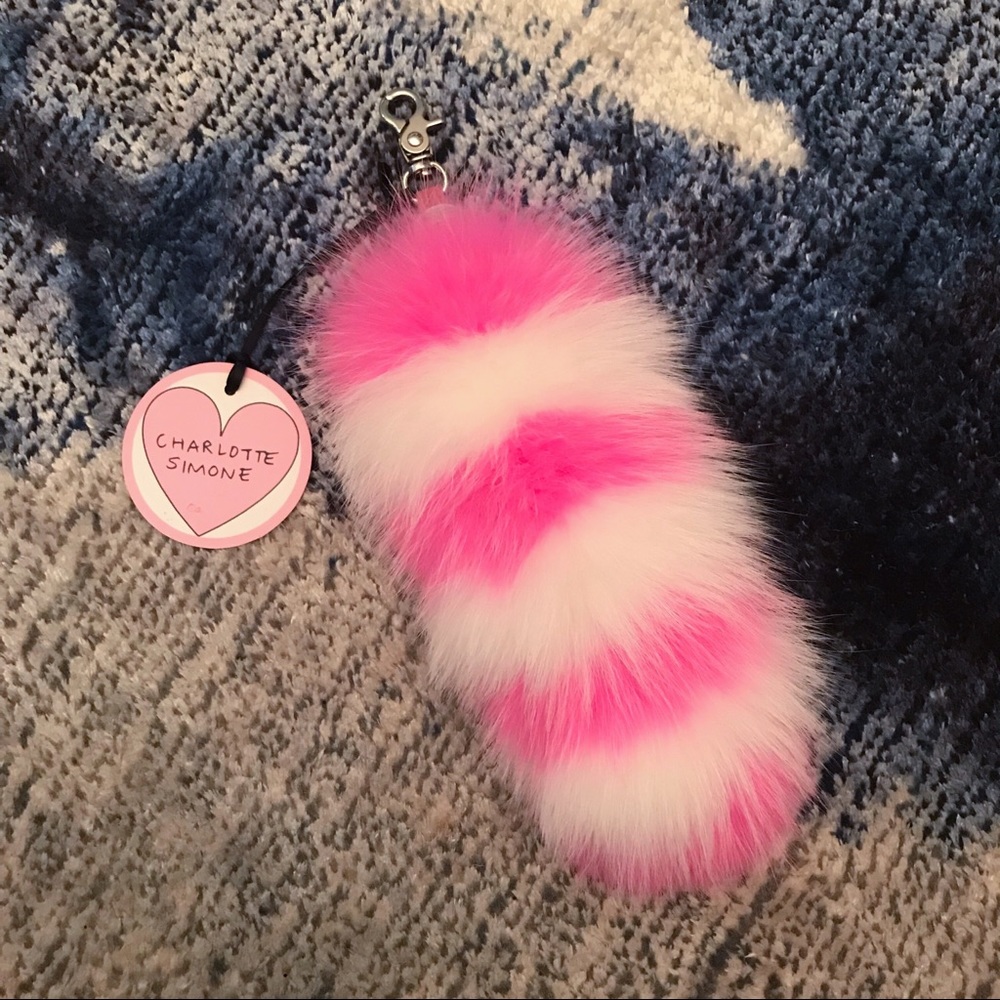 Charlotte Simone Goody Gumdrop Fur Bag Charm 💗